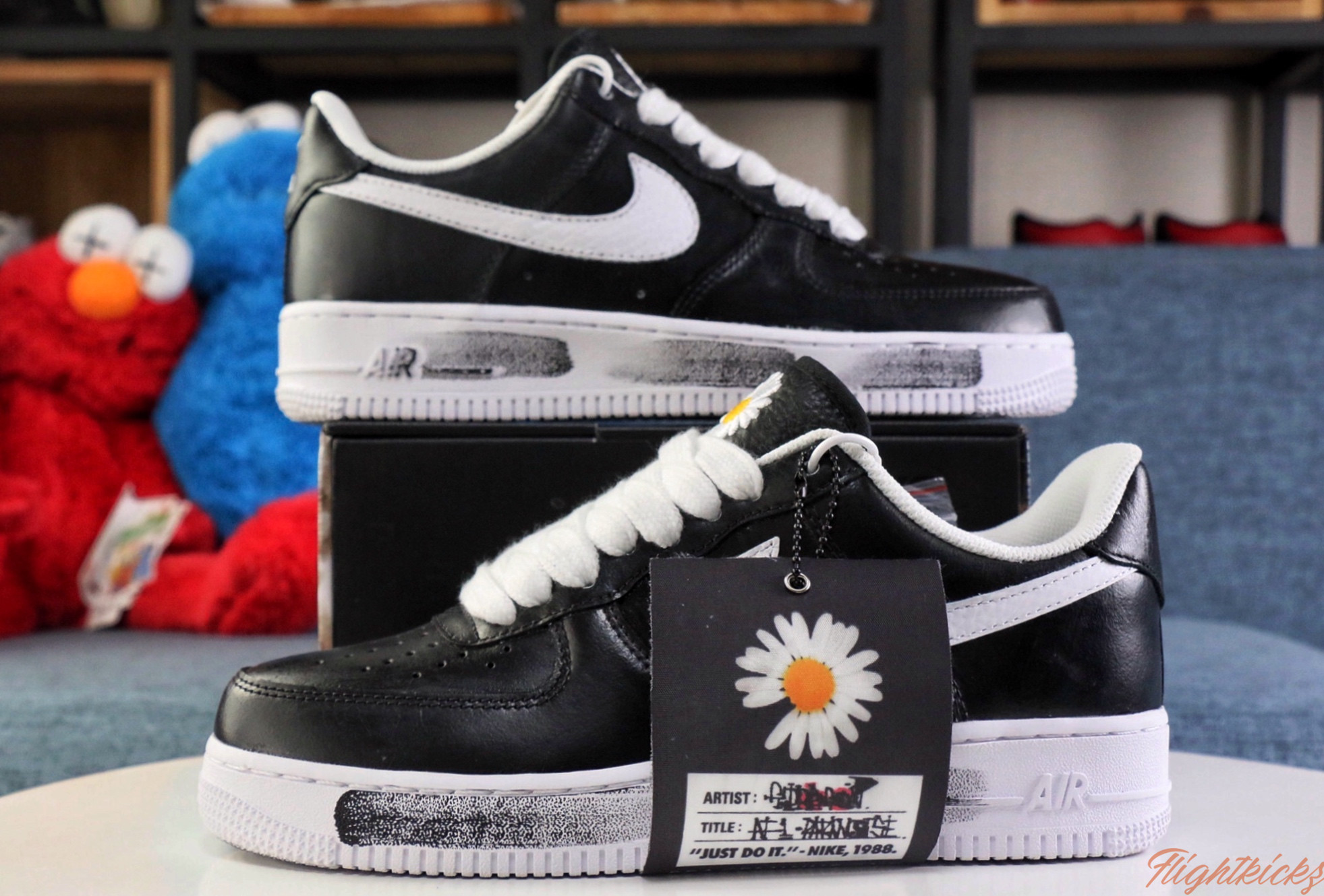 PEACEMINUSONE x Nike Air Force 1 Low Para-noise Black White