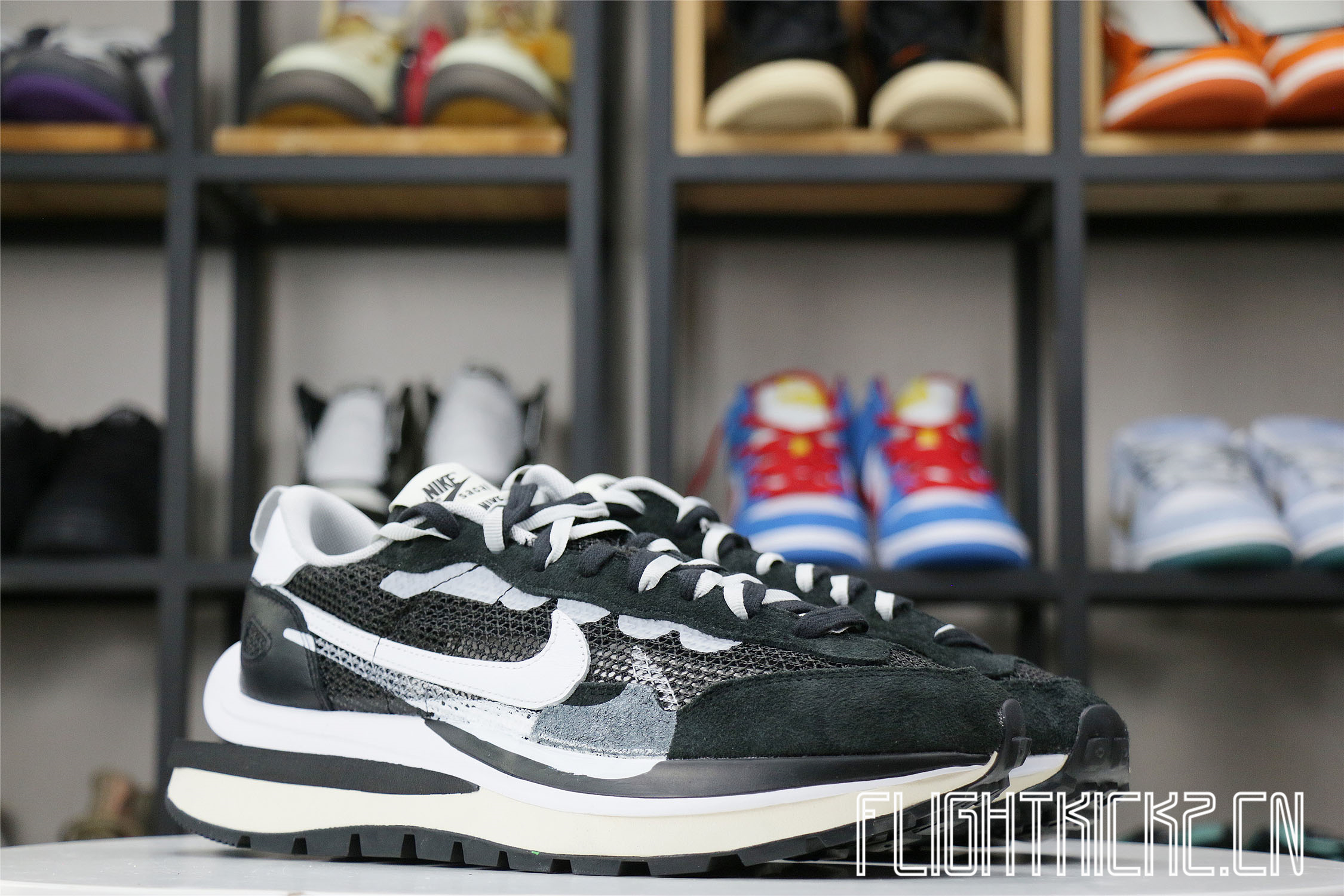 Sacai x Nike Vaporwaffle Black White (LN5 A1)