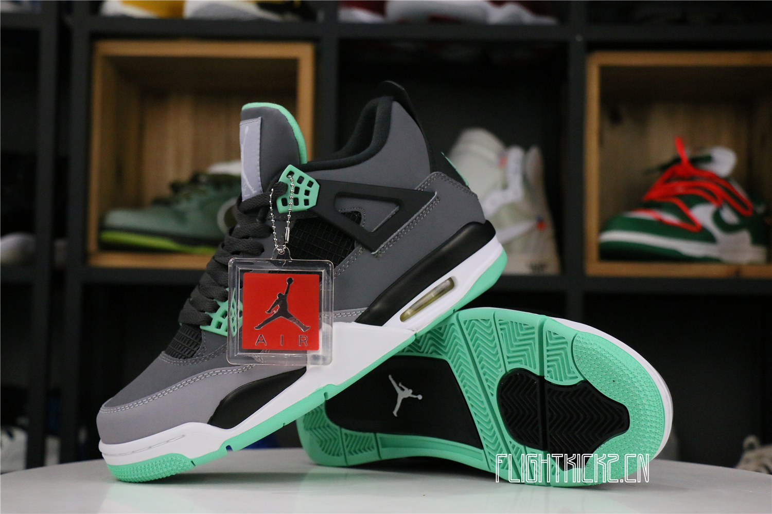 Jordan 4 Retro Green Glow( Ln5 A1 Batch)