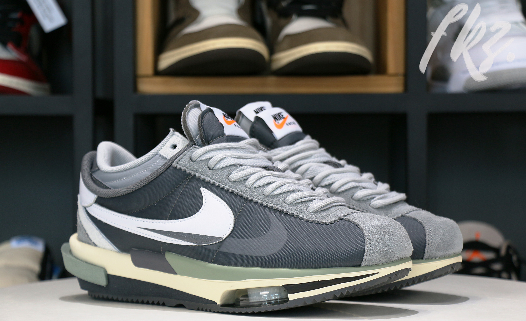 Sacai x Nike Cortez 4.0 White Gray 2022