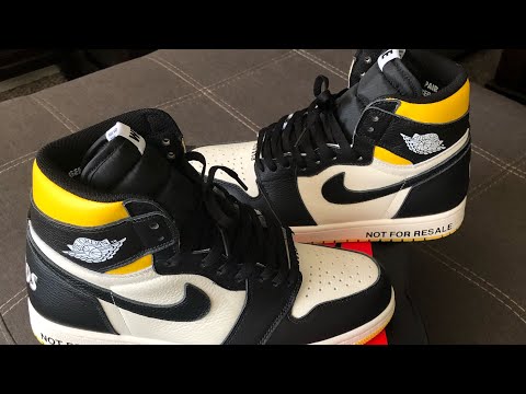 Air Jordan 1 Retro “Not For Resale Yellow 2018