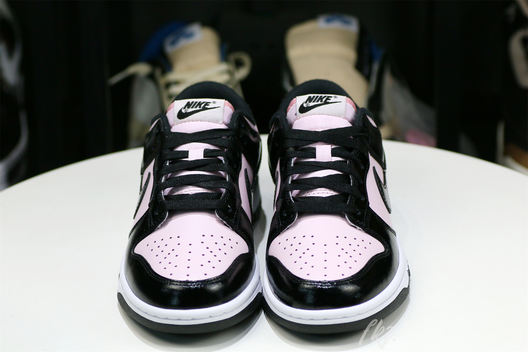 Nike Dunk Low Pink and Black Patent