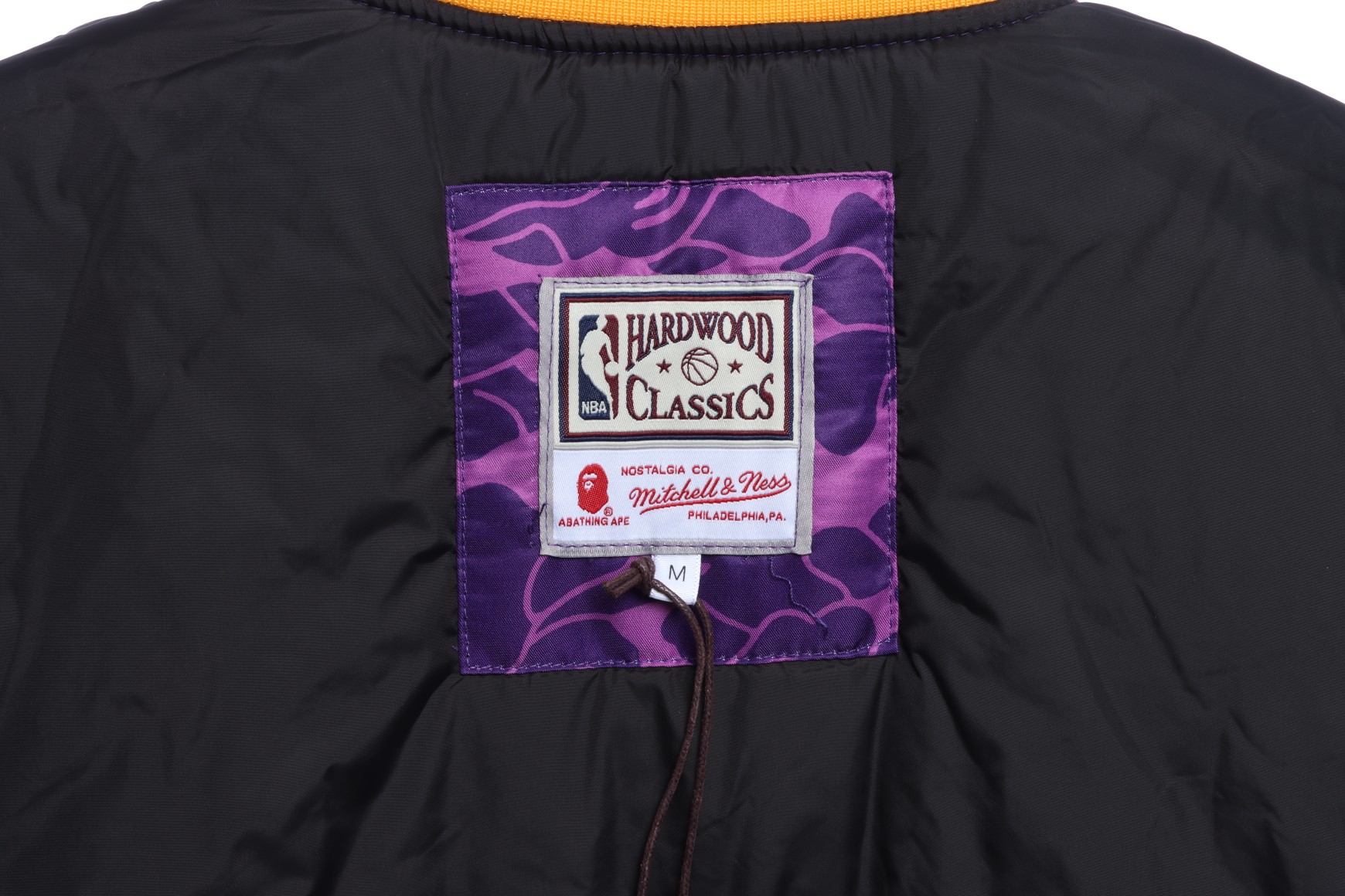 BAPE joint Zijin Lakers embroidered camouflage baseball jacket