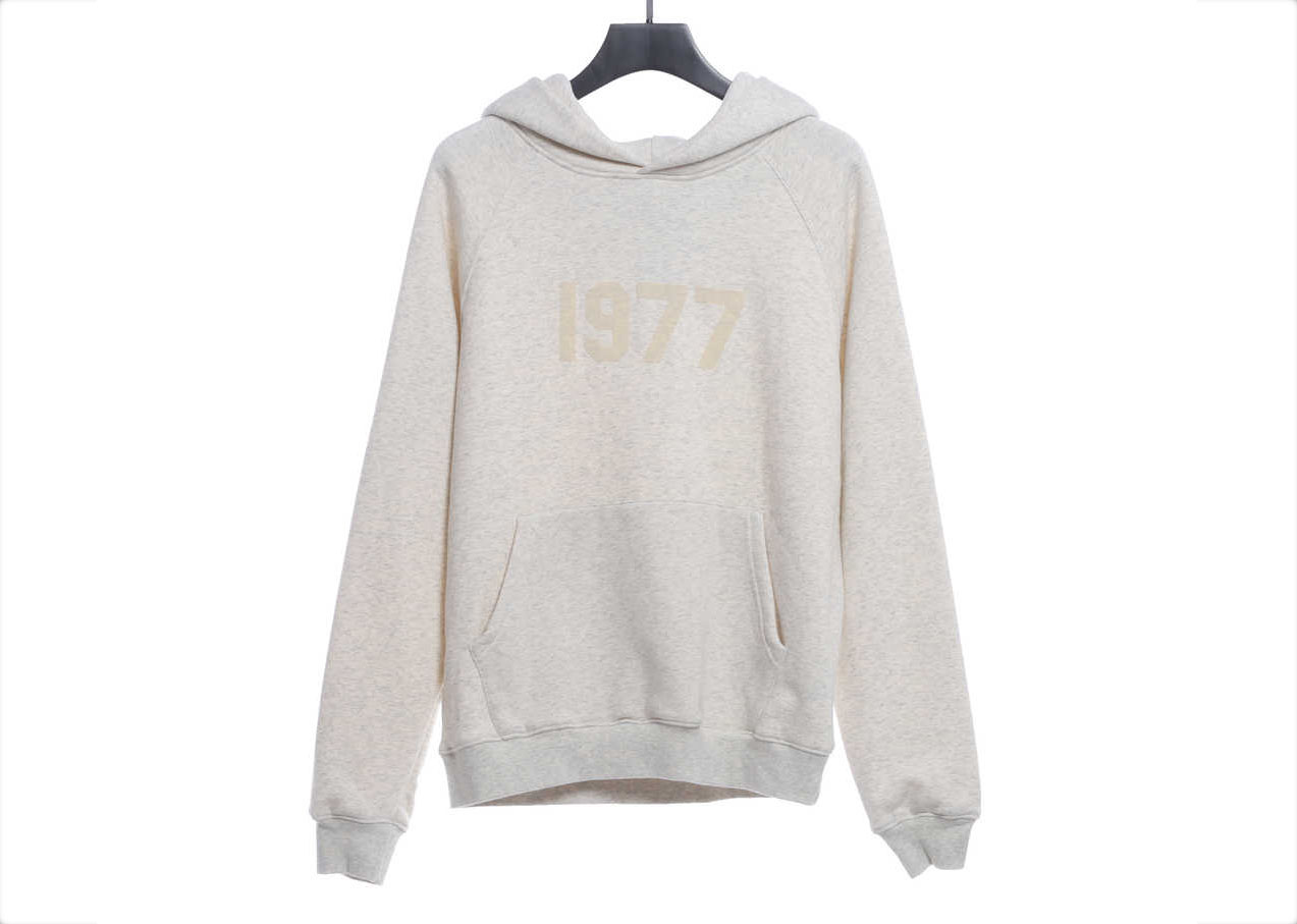 Ess3nt1als F0G 1977 flocking fleece hoodie