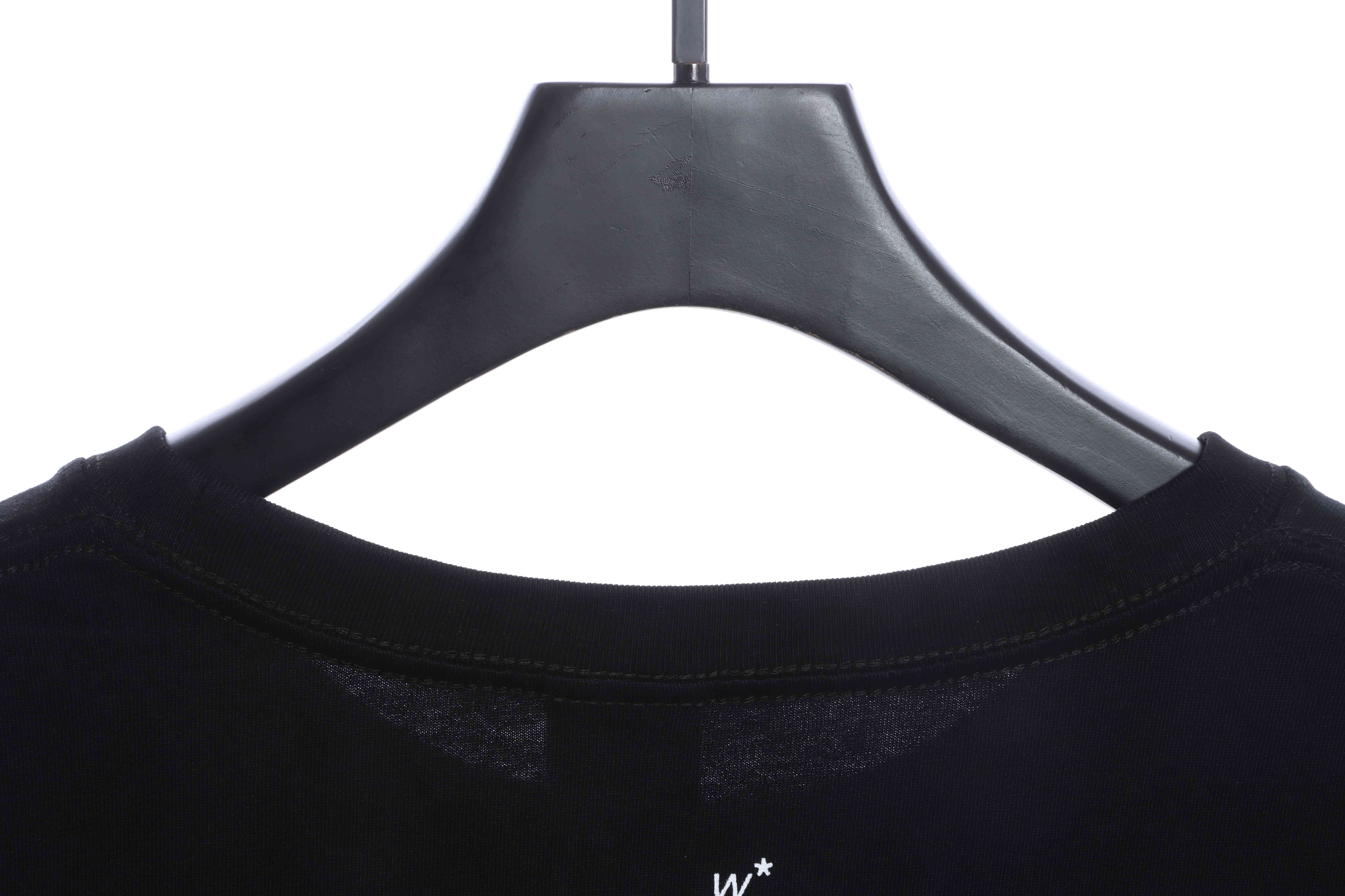 FAR.ARCHIVE Double Row Slogan Letter Short Sleeve T-Shirt