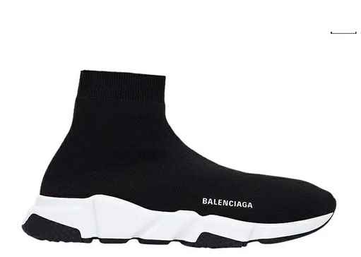 BALENCIAG* MEN’S SPEED RECYCLED KNIT SNEAKER IN WHITE