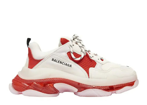 Balenciag* Triple S ‘Red white’