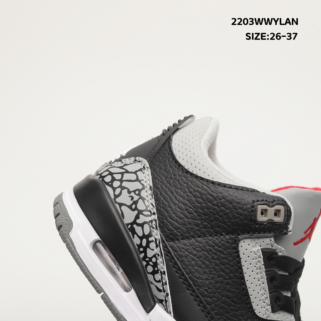 Air Jordan 3 Retro Black Cement 2011 Toddler