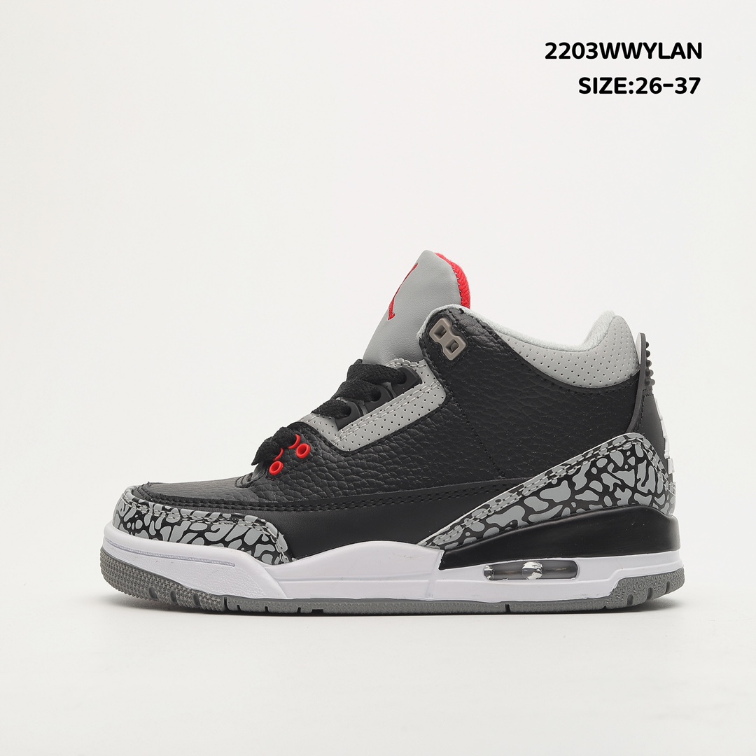 Air Jordan 3 Retro Black Cement 2011 Toddler