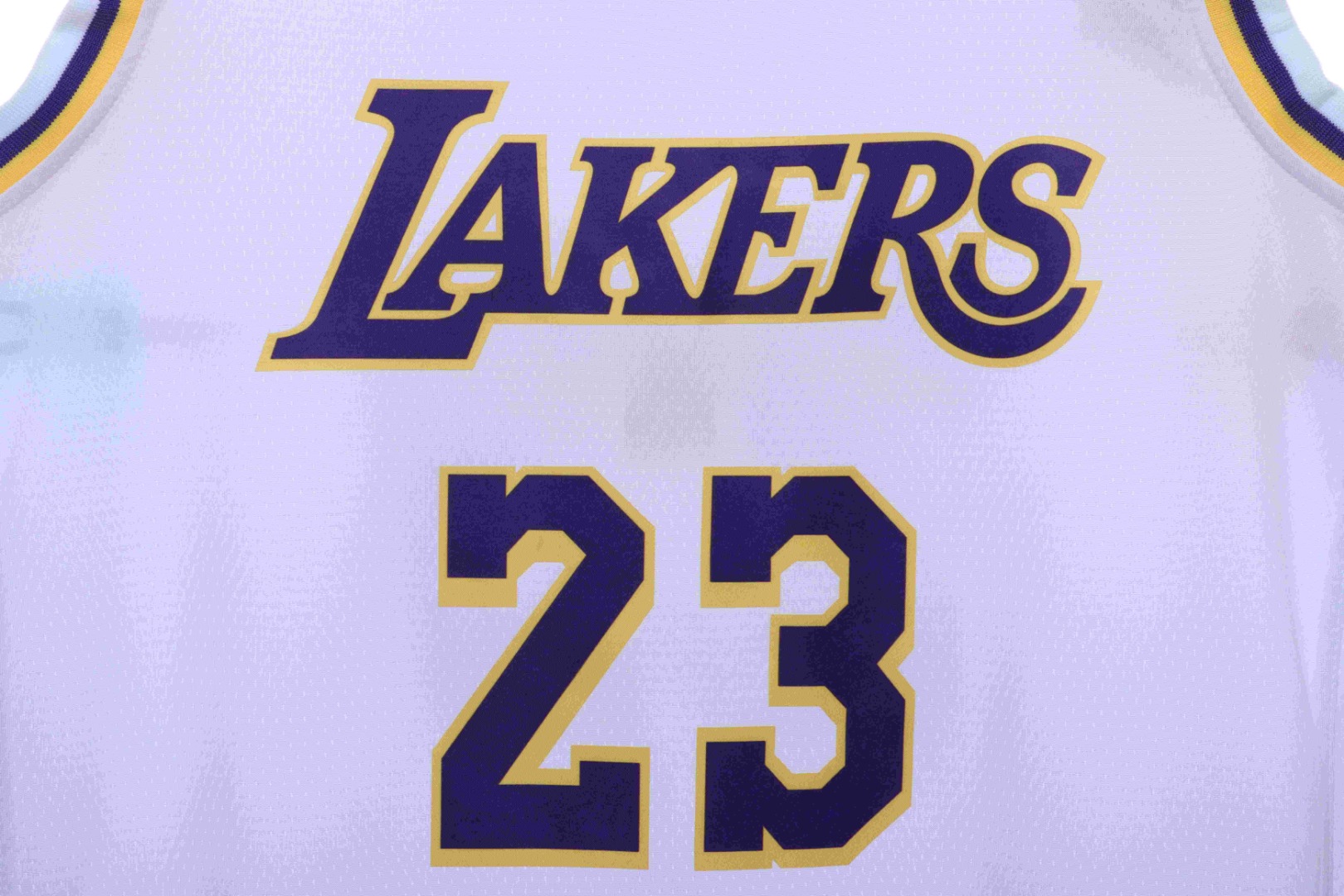 James Lakers home jersey No. 23
