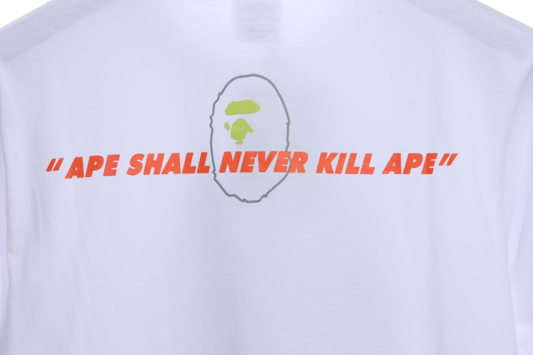 BAPE camouflage ape head pattern hit color letter printing short sleeves