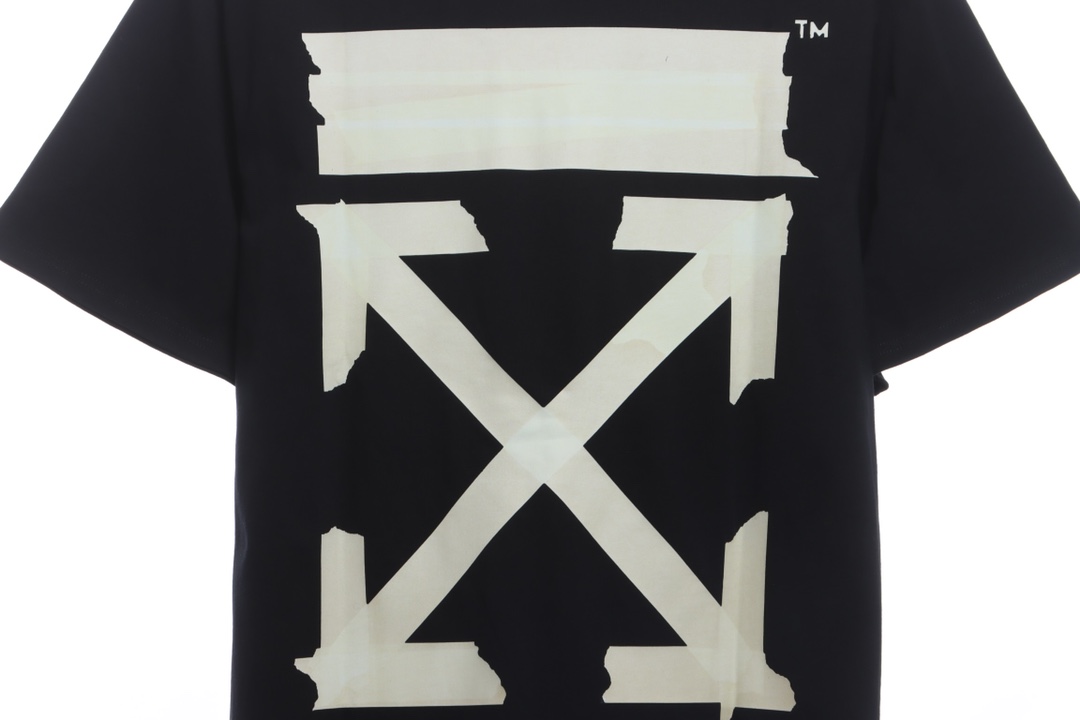 OW tape arrowhead printing short sleeves