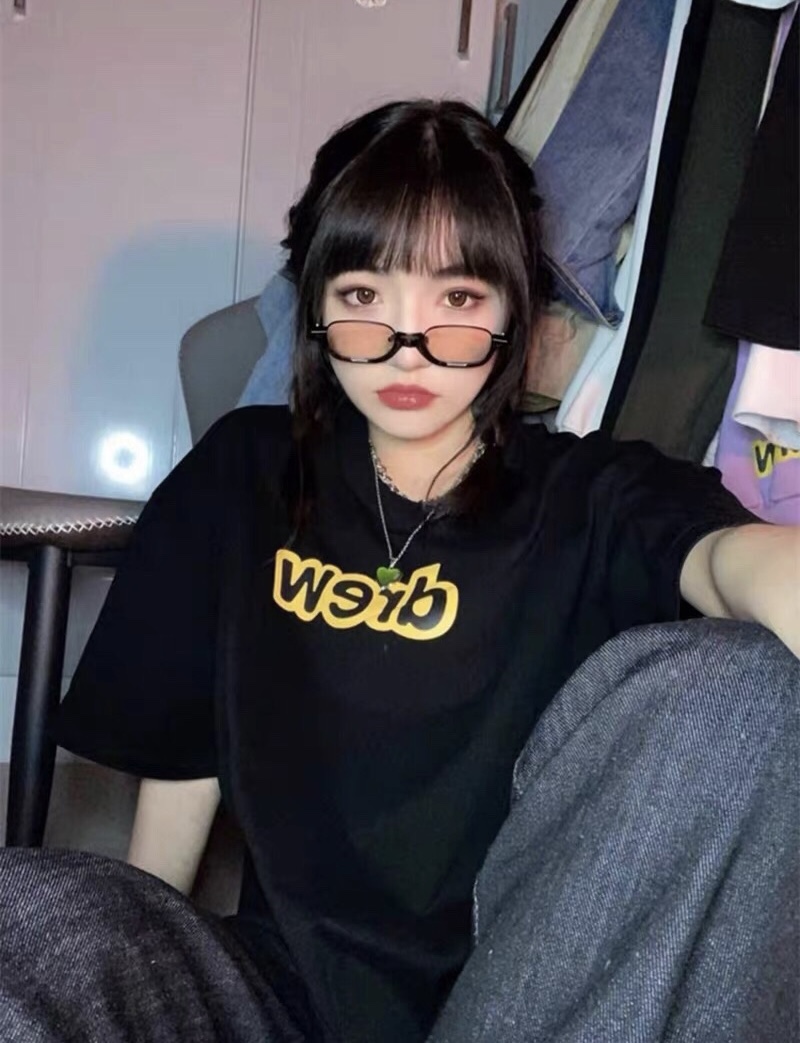 DREW logo letter printing short sleeves