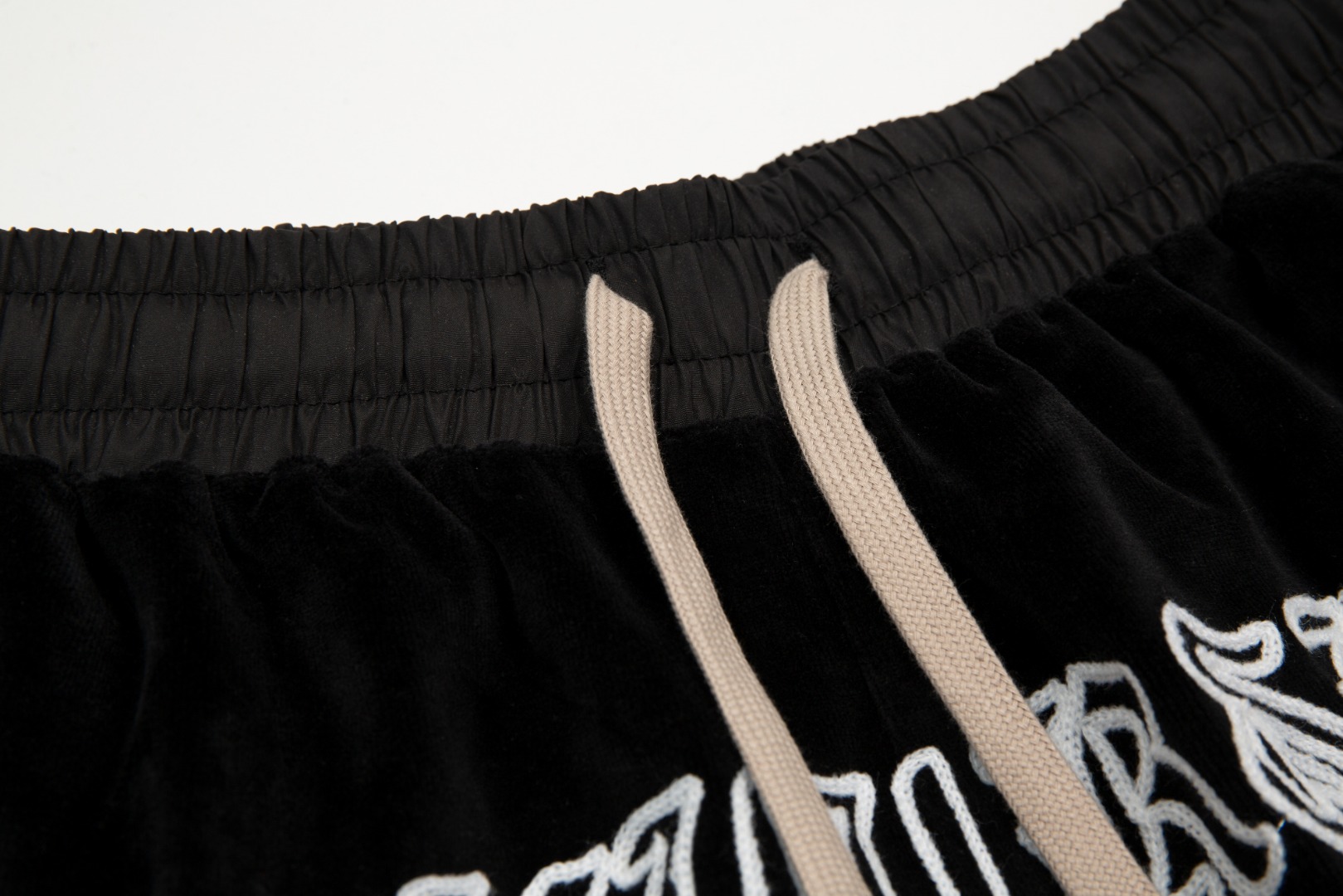 Letter high street flocking shorts