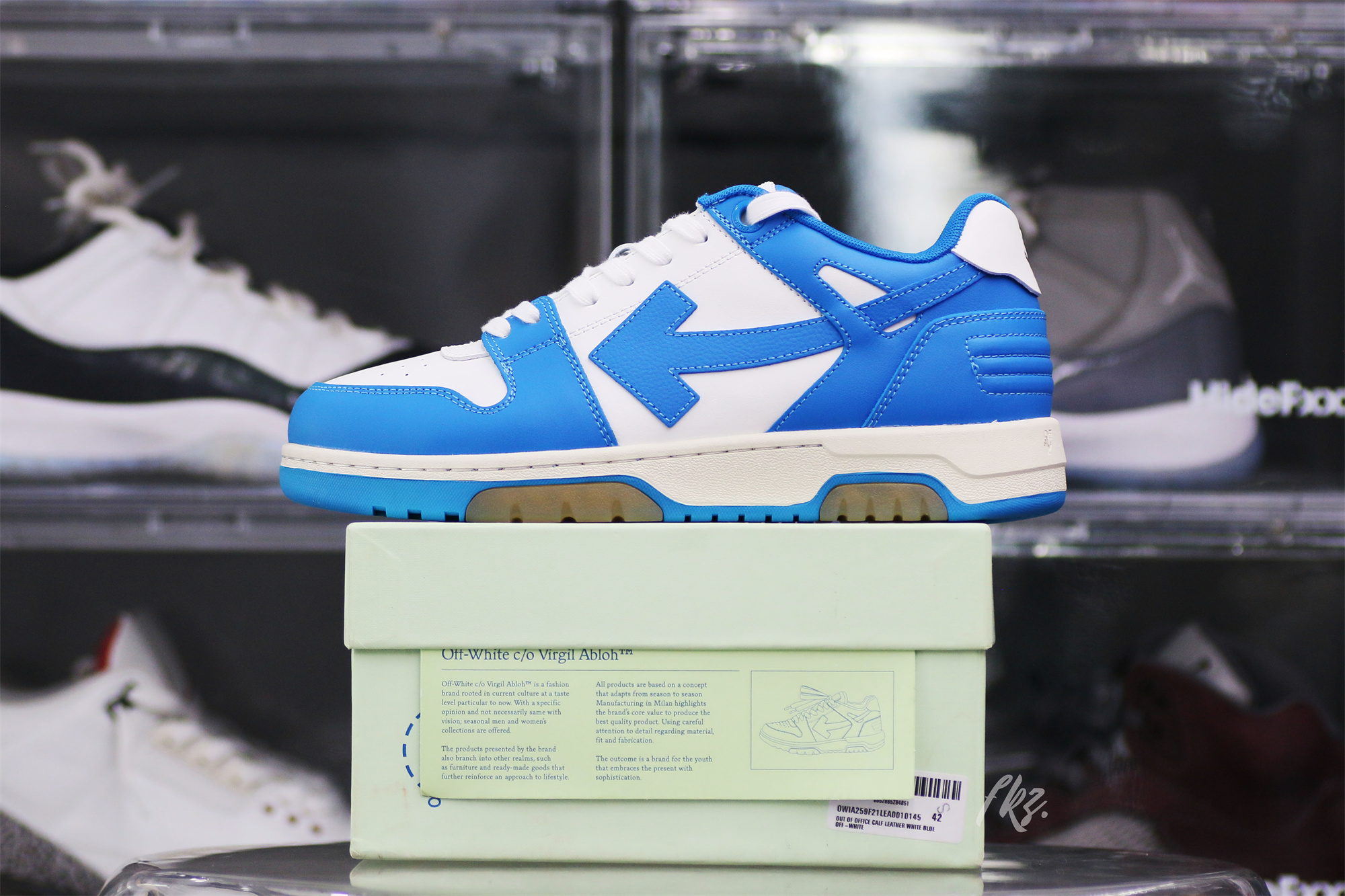 Off-White University Blue ‘Out Of Office’ Sneakers