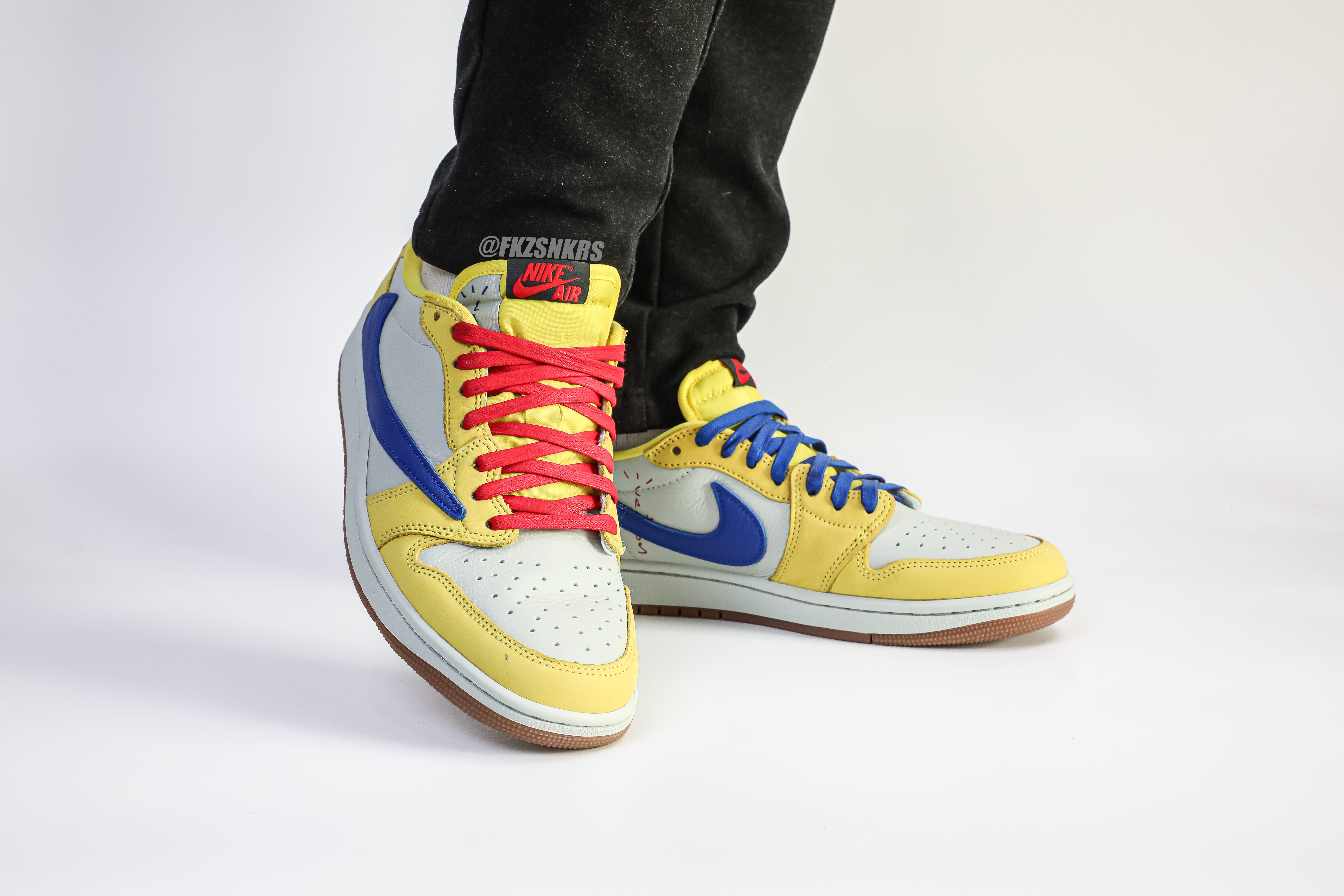 Travis Scott x Air Jordan 1 Retro Low OG SP “Elkins/Canary Yellow” (LN5 A1 batch)