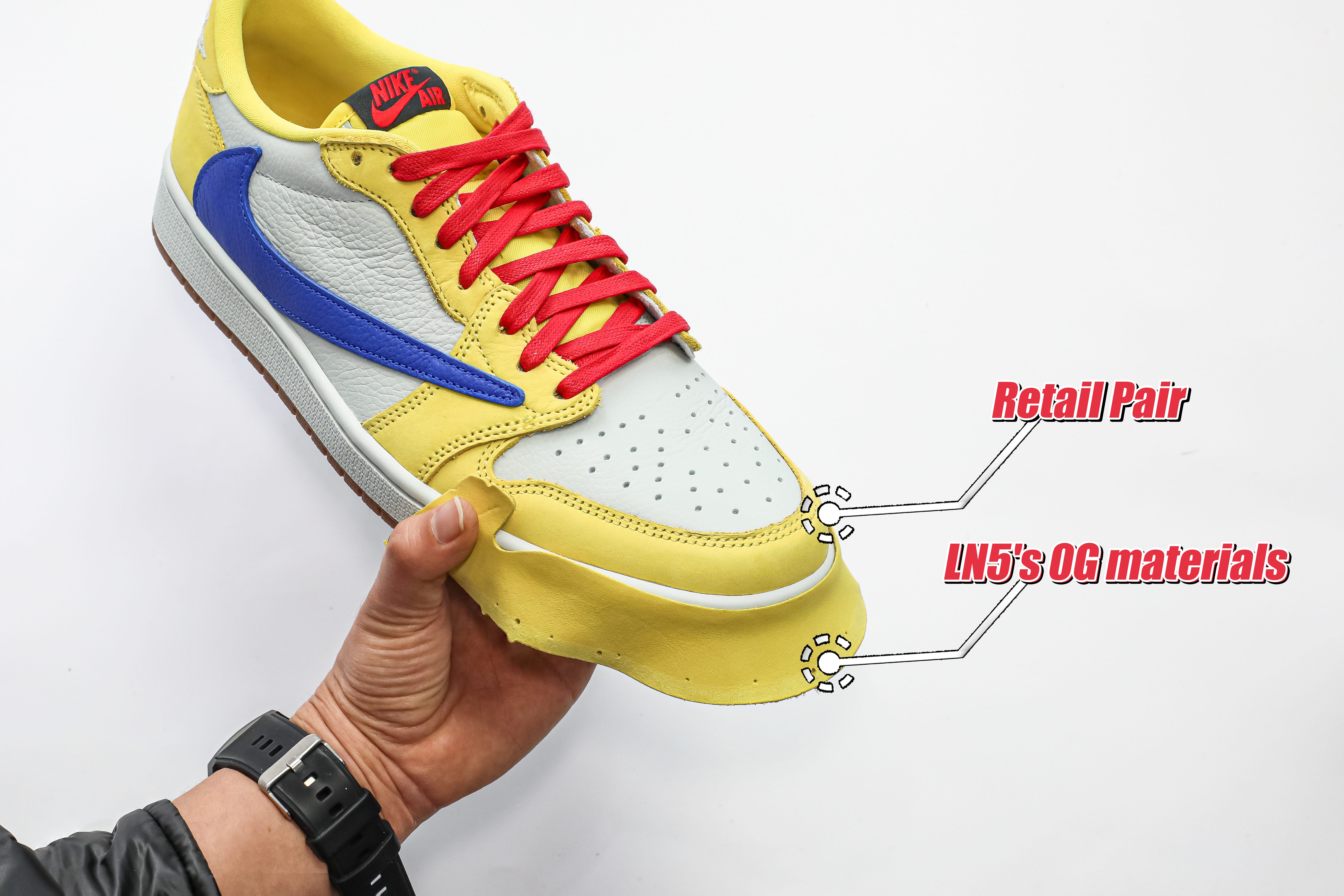 Travis Scott x Air Jordan 1 Retro Low OG SP “Elkins/Canary Yellow” (LN5 A1 batch)