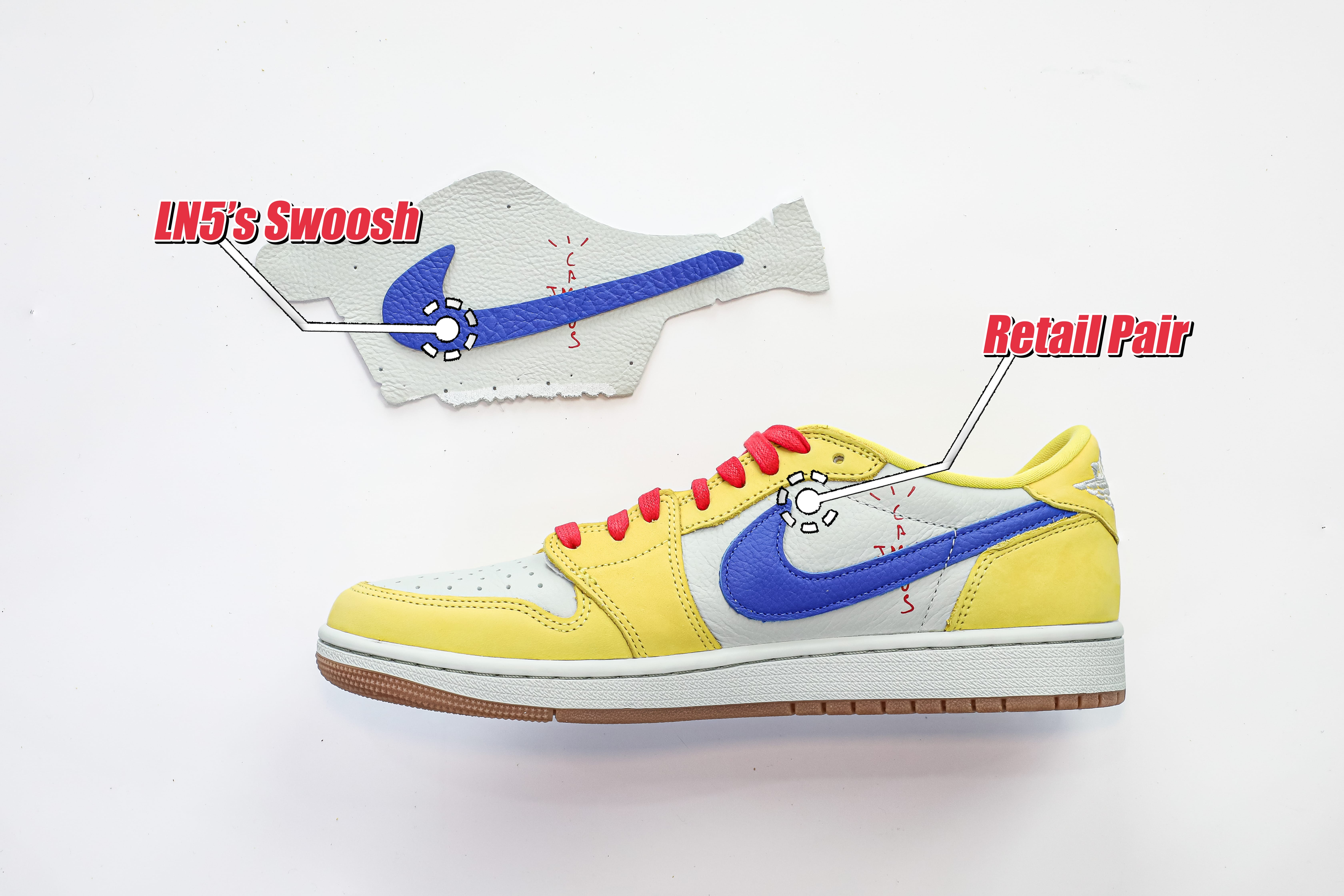 Travis Scott x Air Jordan 1 Retro Low OG SP “Elkins/Canary Yellow” (LN5 A1 batch)