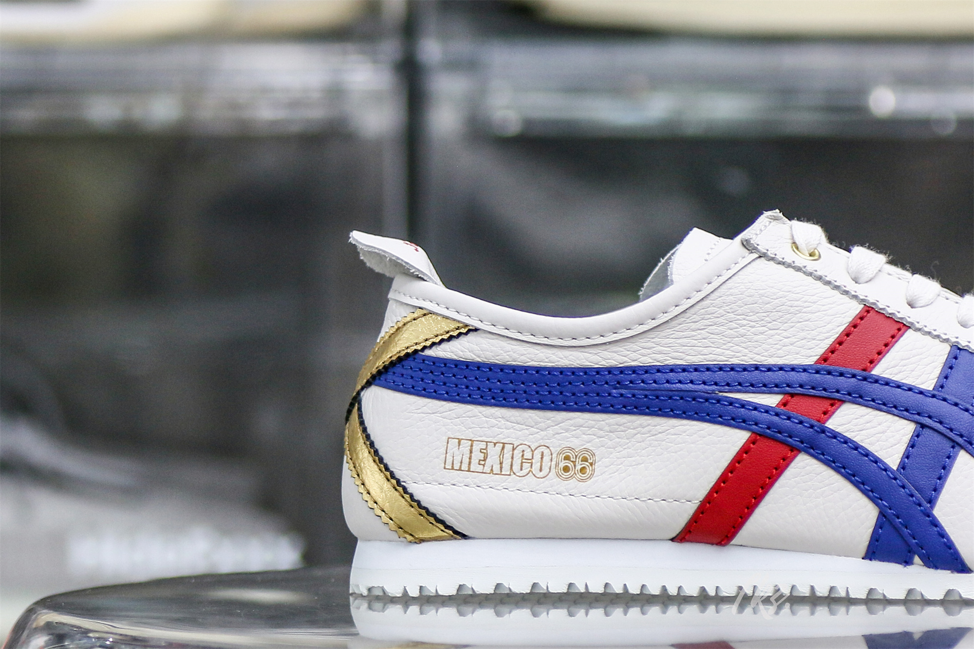ASICS Mexico 66 White Blue Red Metallic Gold