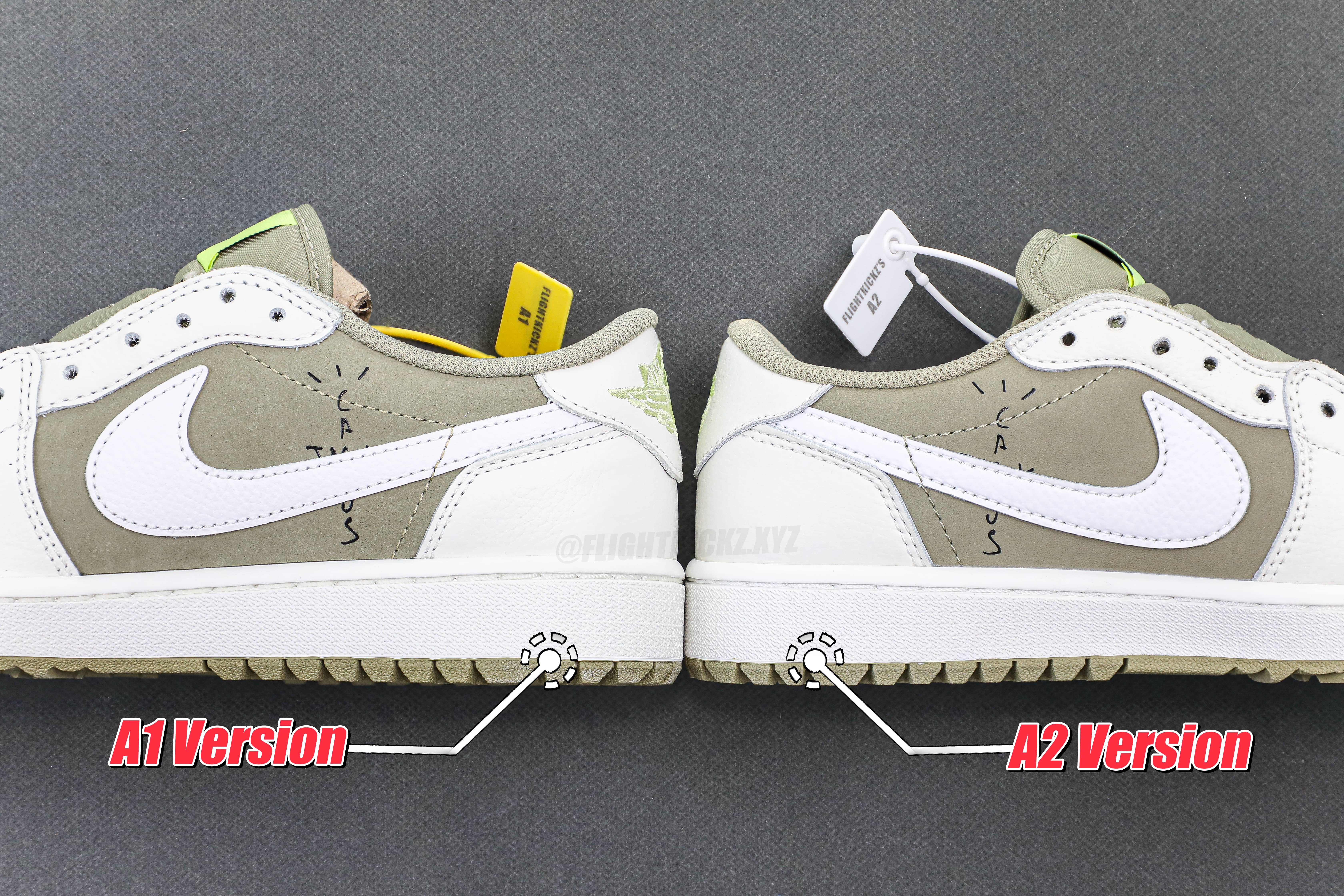 Travis Scott x Air Jordan 1 Low Golf Neutral Olive (A2 Batch)