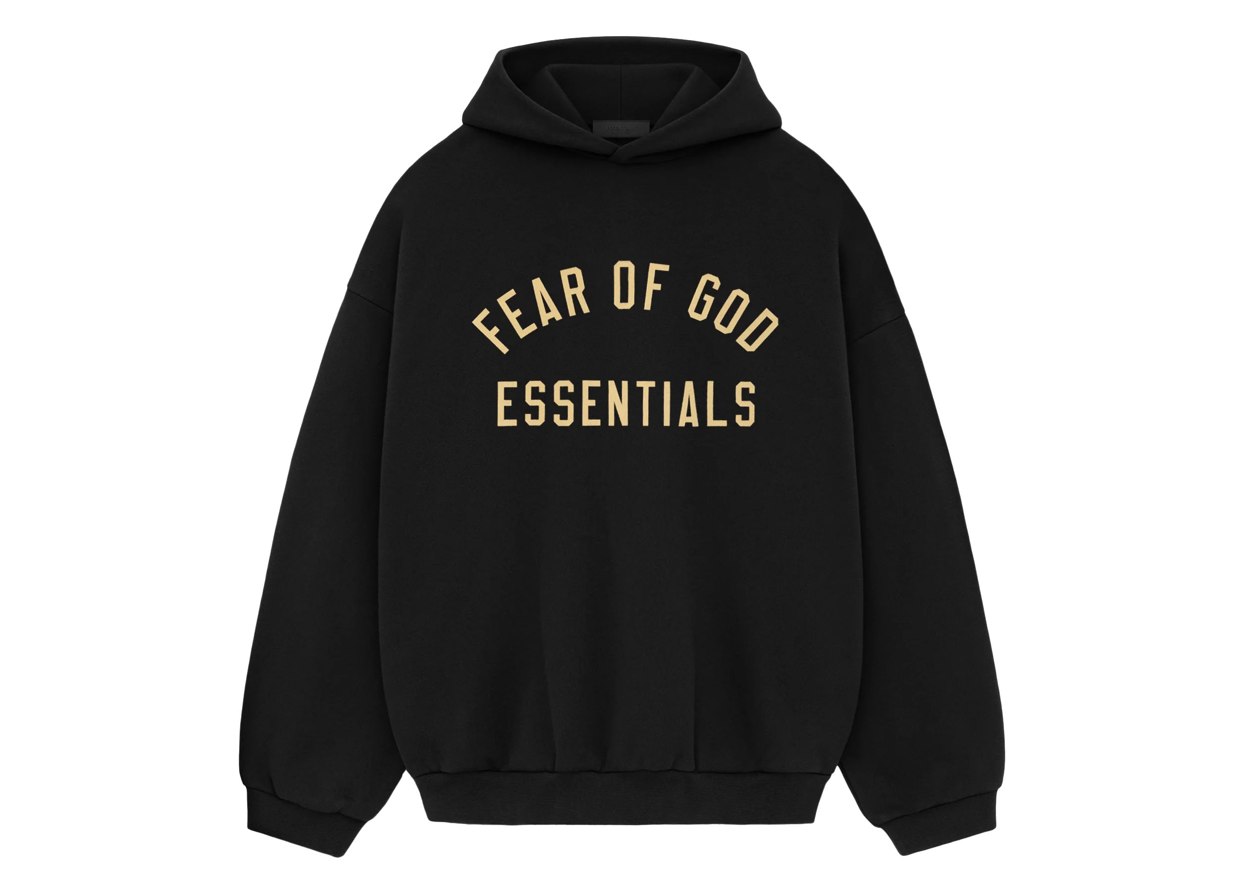 FEAR OF GOD ESSENTIALS 24FW letter print hoodie.