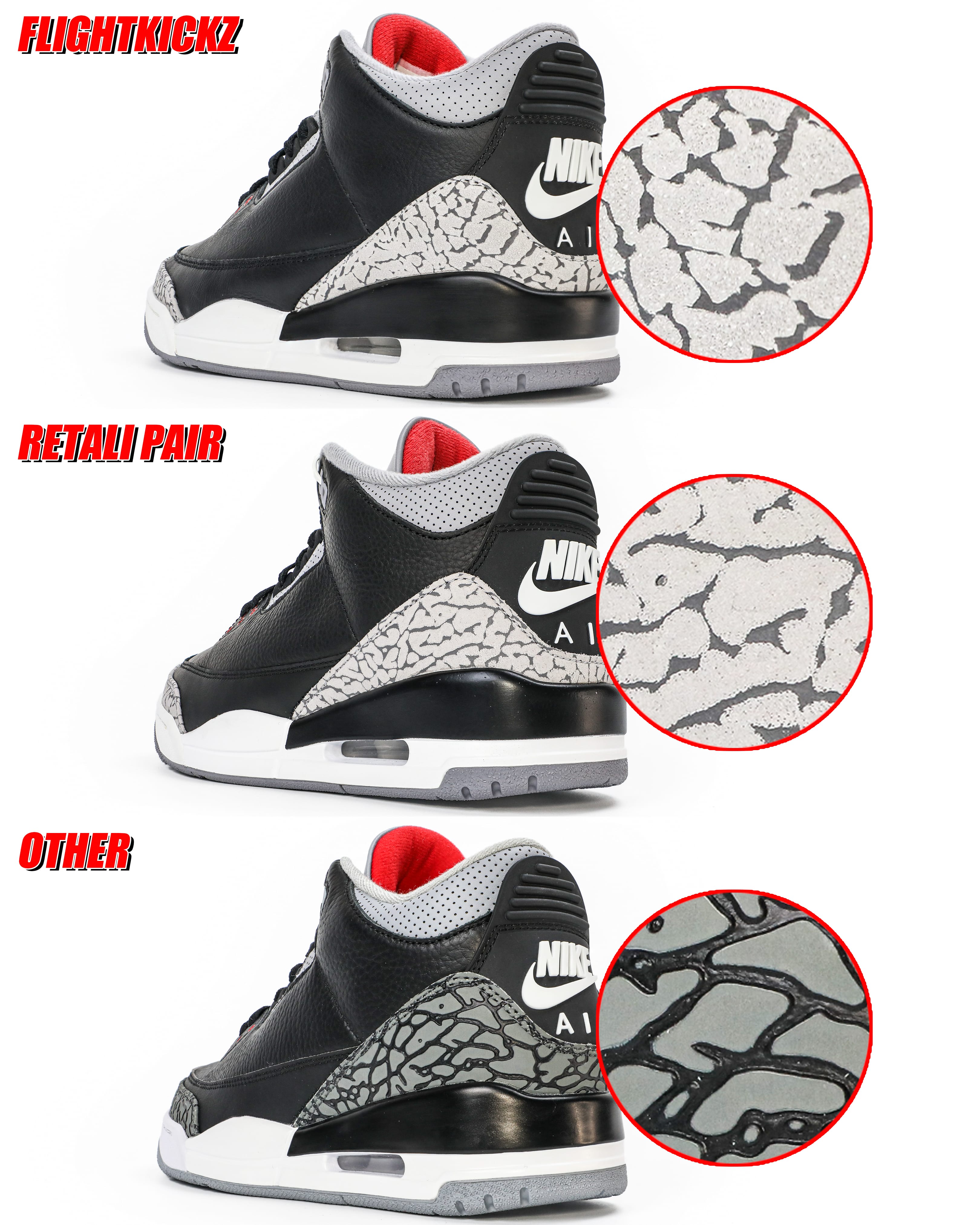 Air Jordan 3 Retro Black Cement Reimagined 2024 (Ln5 A1)