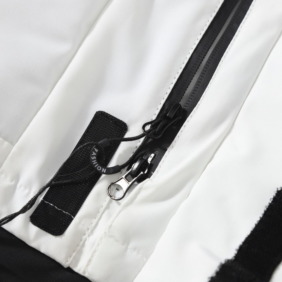 New Balance Solid-color Fur-trimmed Mid-length Hooded Down Jacket