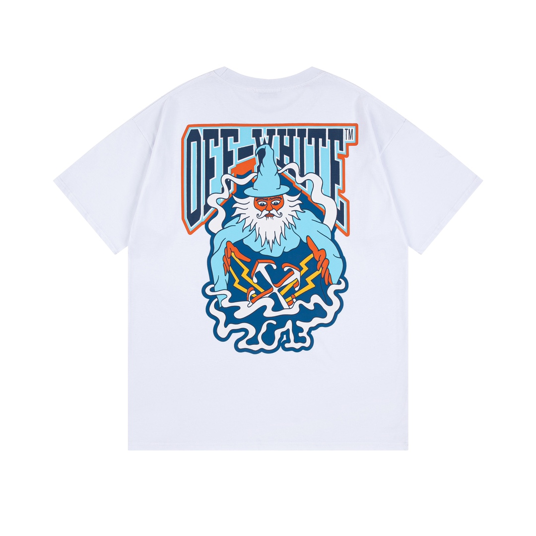 Off-White Blue Wiz skate T-Shirt