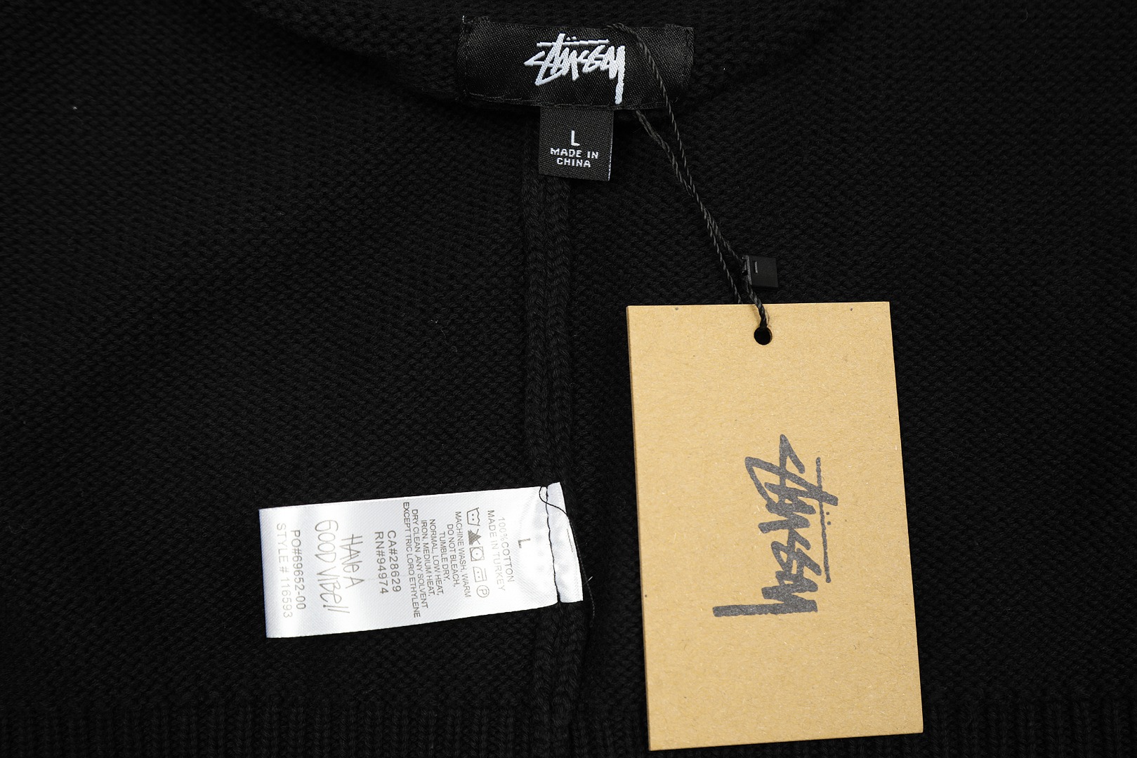 Stussy Hairy Plaid Cardigan Sweater