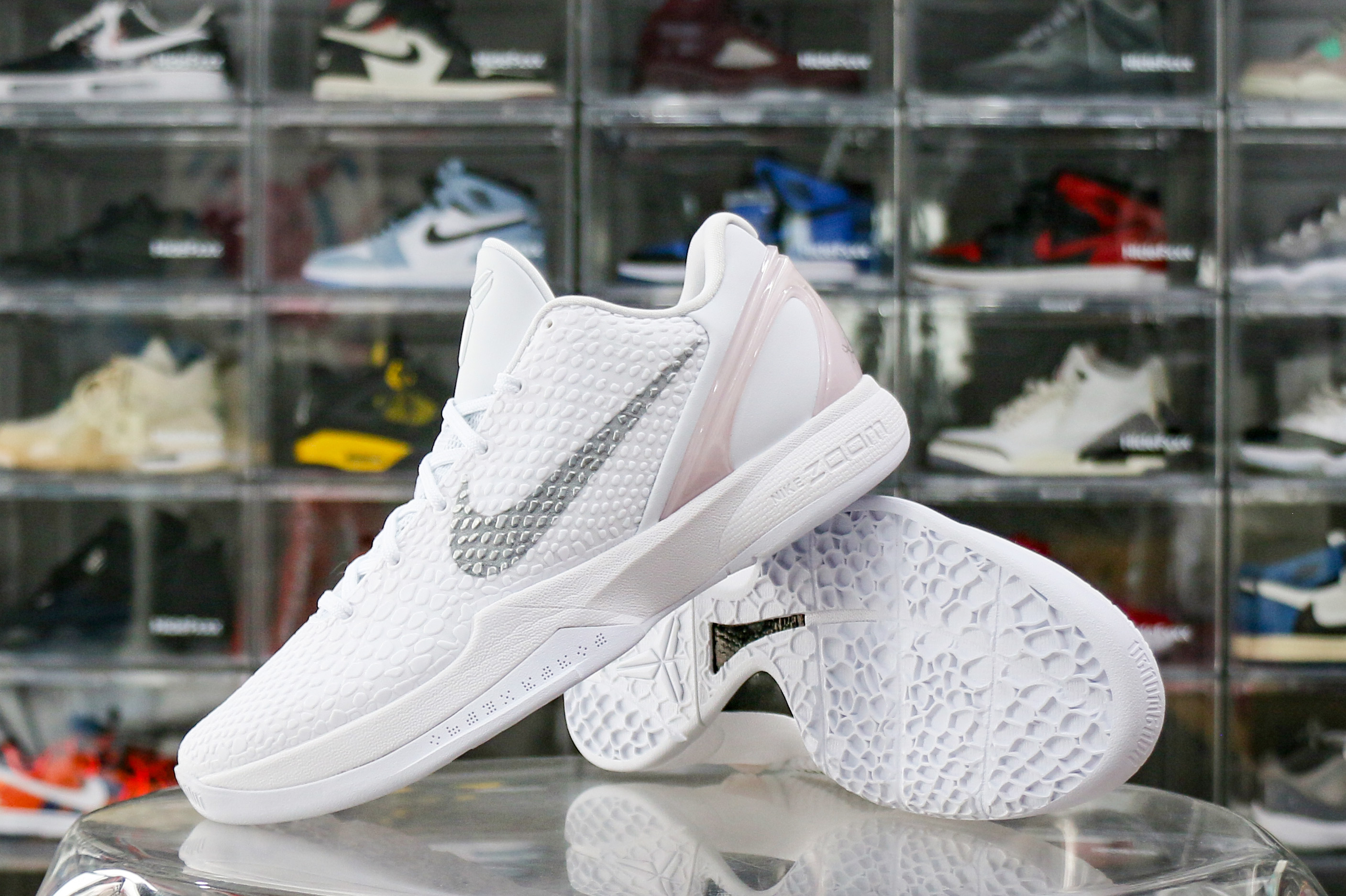 Nike Kobe 6 Protro White Grey Sample（Ln5 A1）